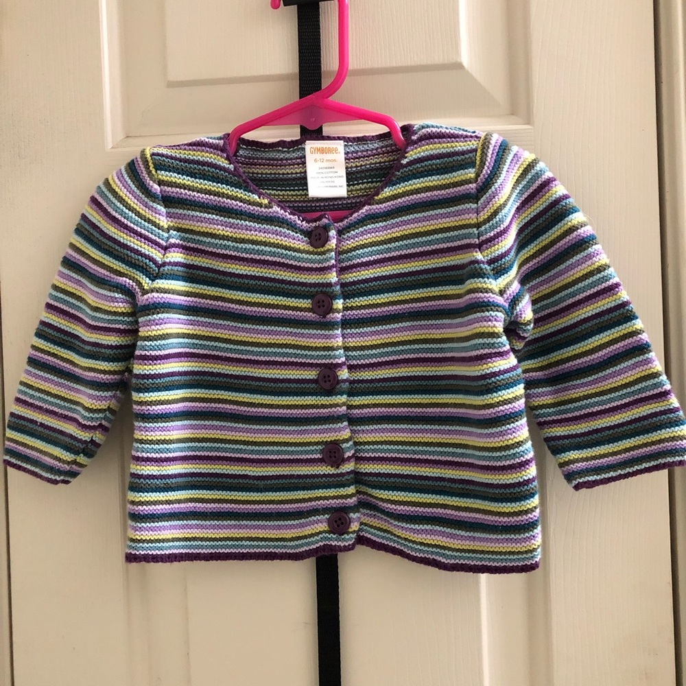Gymboree Girl’s Spring Multi Stripe Sweater.